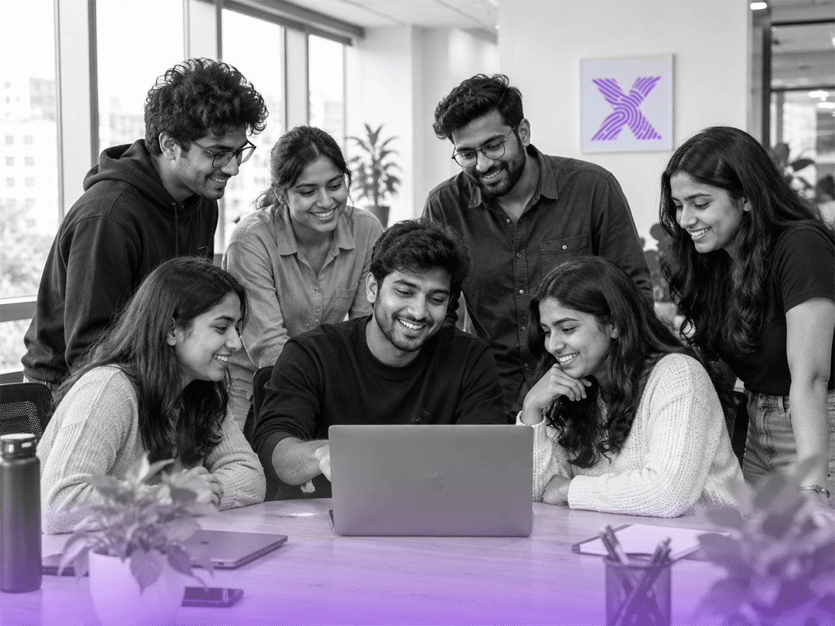 The Timix team at work in the office
